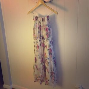 Massimo Dutti floral chiffon dress